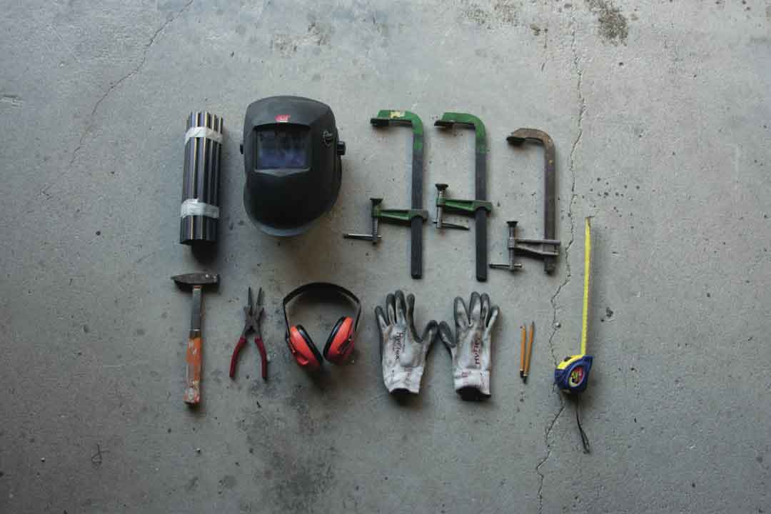 Components layout for a gravel bike