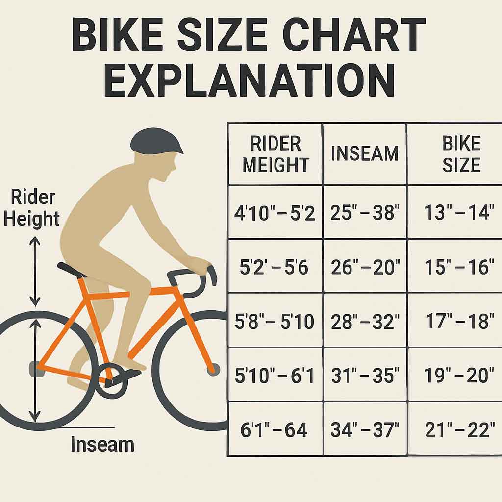 bike size chart explanation