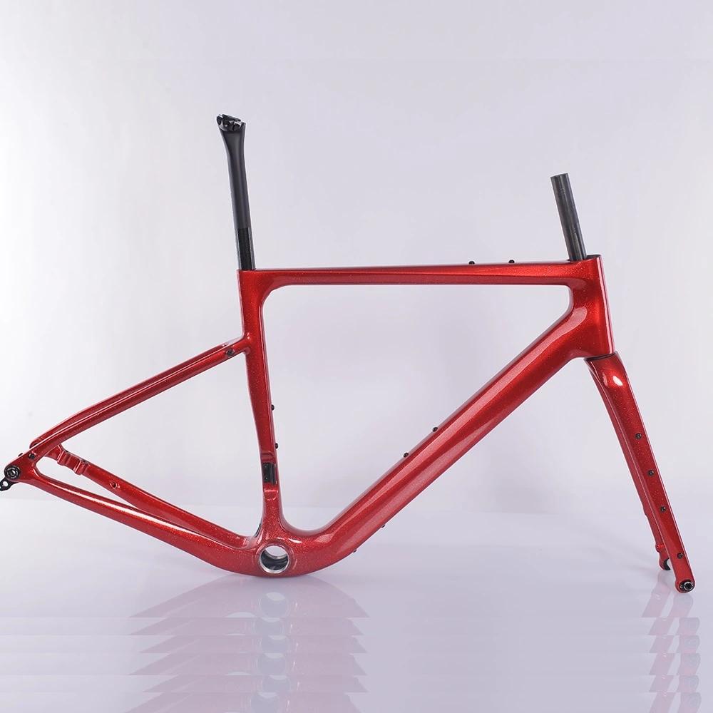 New Design Flip Chip Offset  Max 50mm Tire T47 Carbon Gravel Bike Frame FM306