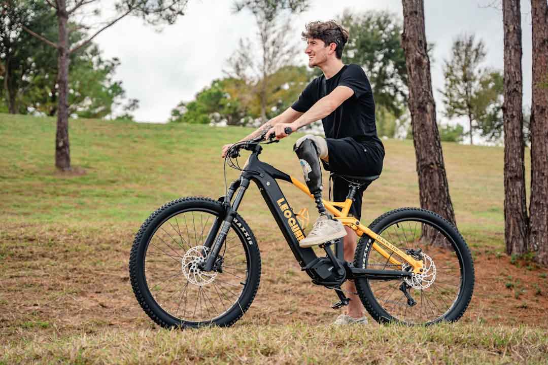 Versatile foldable e-bike on different terrains
