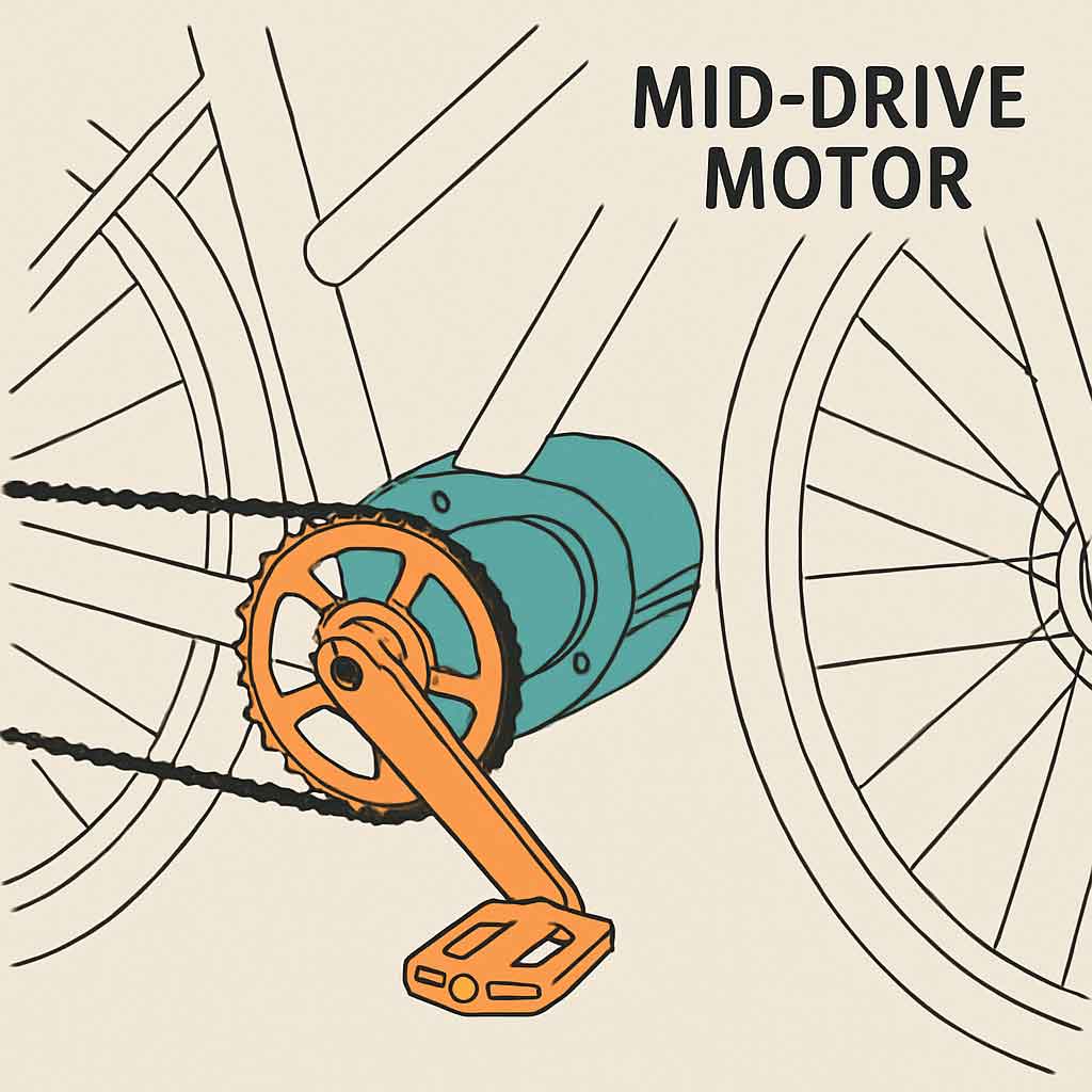 Mid drive motor diagram