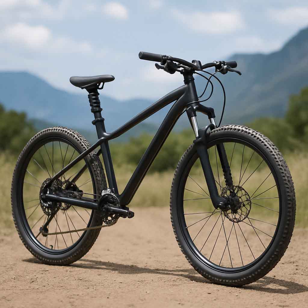 mountain bike with suspension seat post