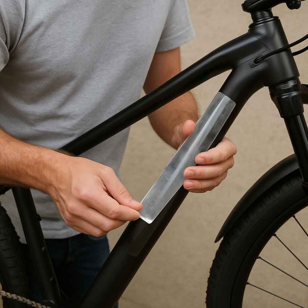 Bike frame protector application