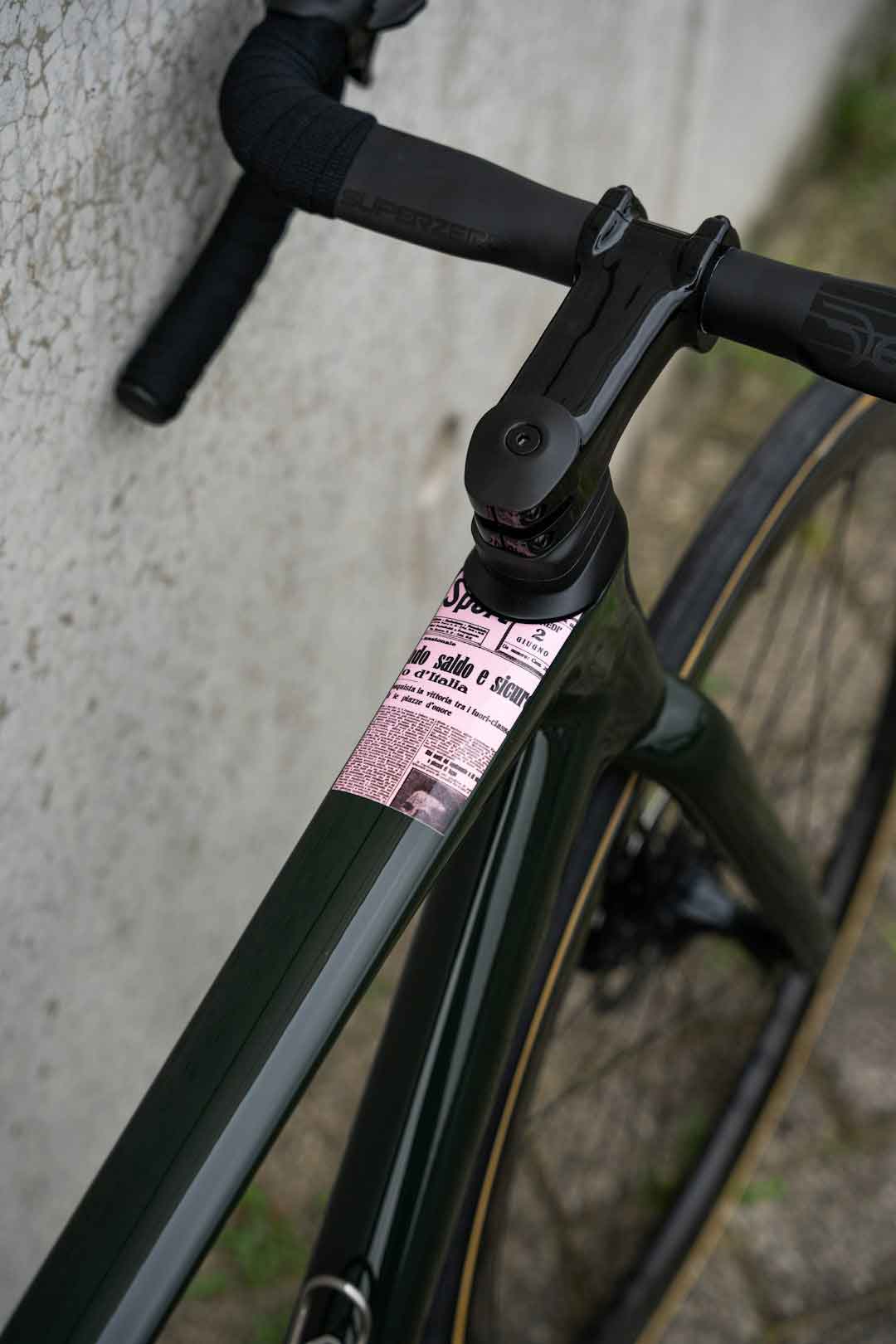Applying bicycle frame protection tape