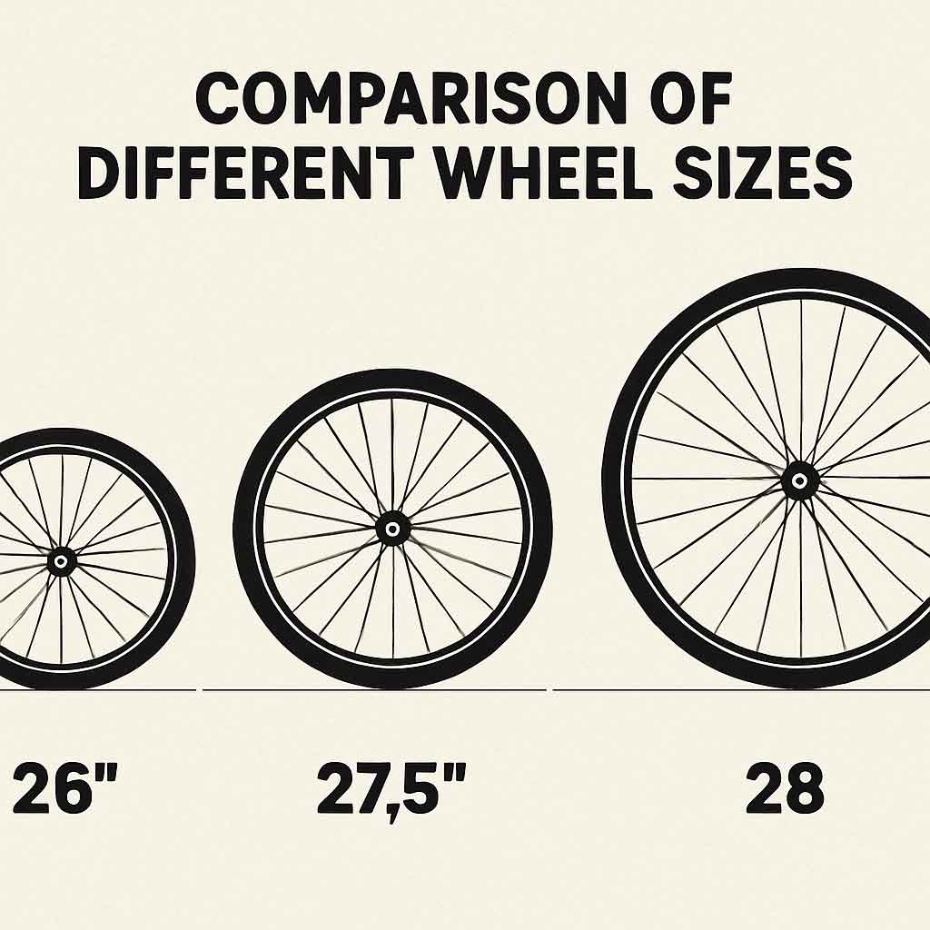 Comparison of different wheel sizes