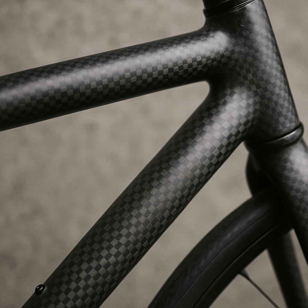 Carbon fibre frame close-up