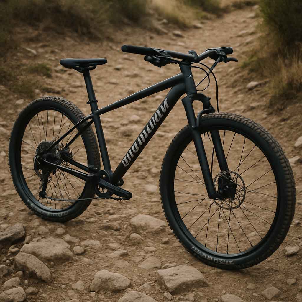 Specialized Rockhopper on rocky trail