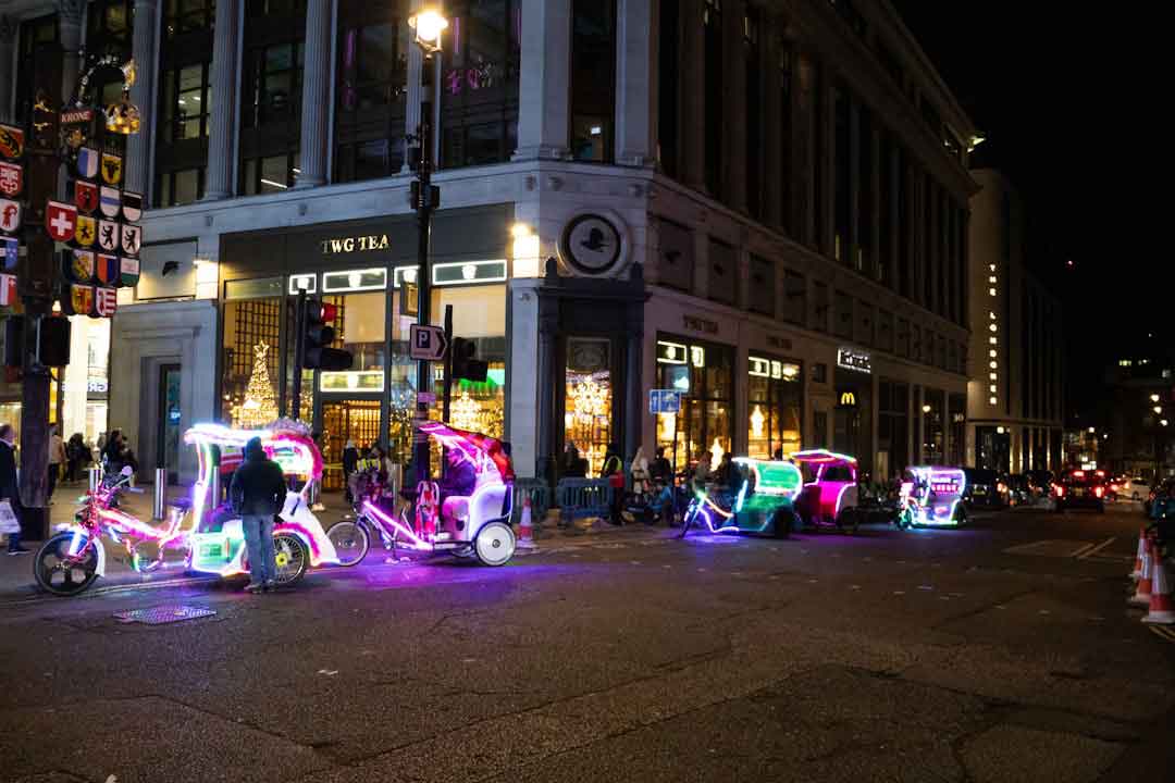 Display of various bike lights