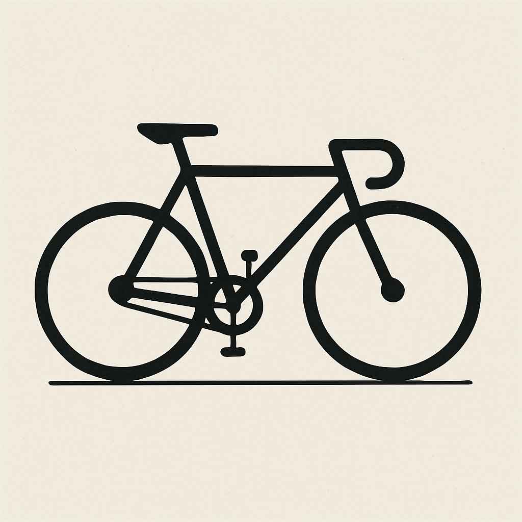 minimalist design of a fixie bike
