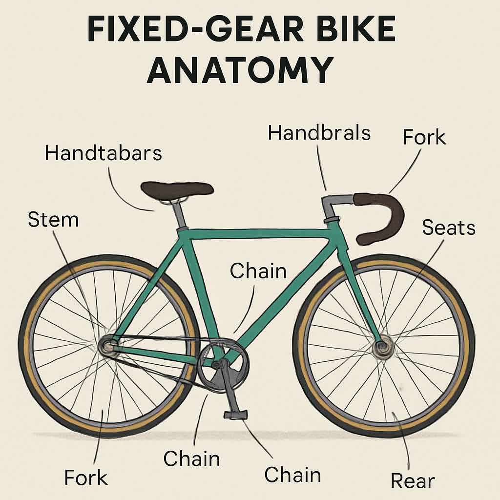 Understanding fixed gear bike anatomy
