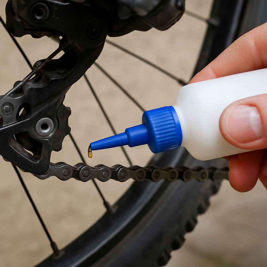 Lubricating bike chain