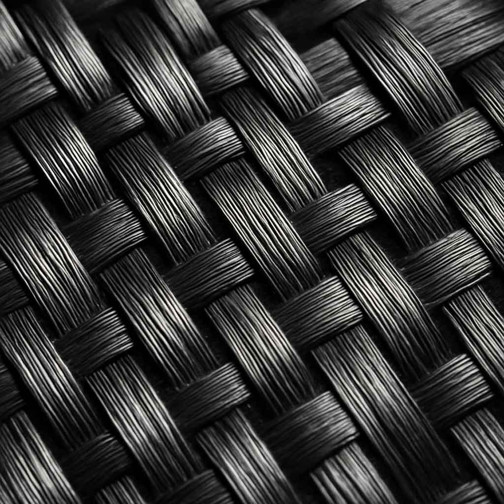 Close-up of carbon fiber strands
