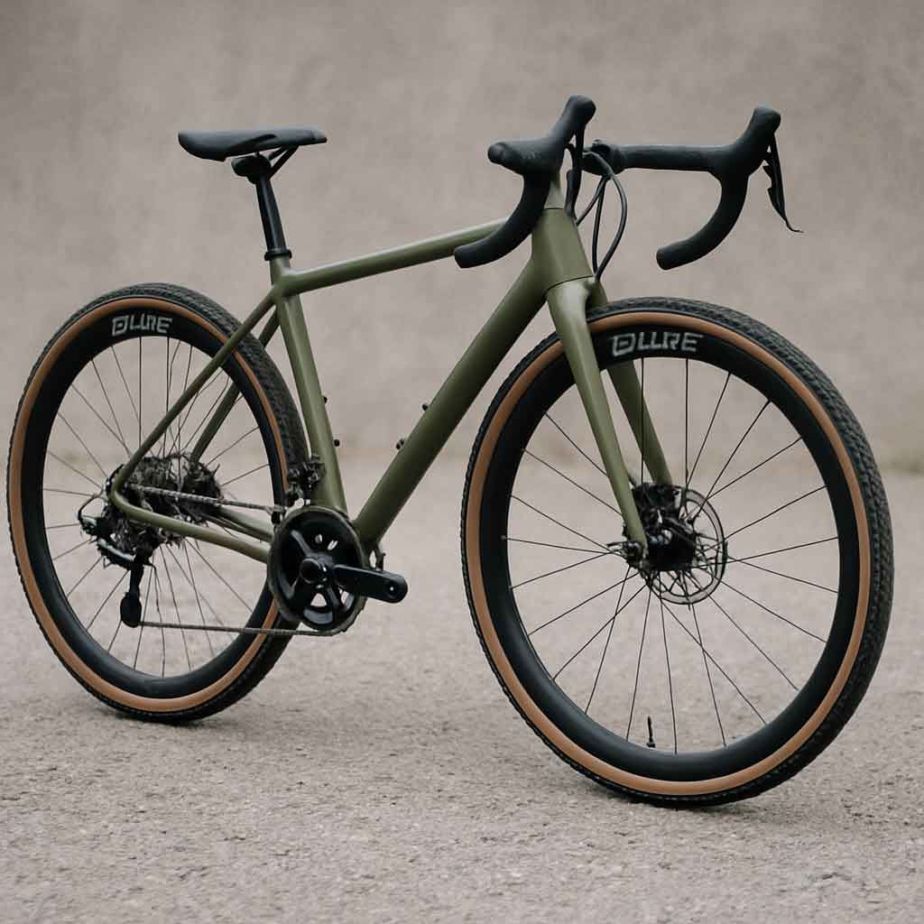 Hunt gravel wheels on a bike