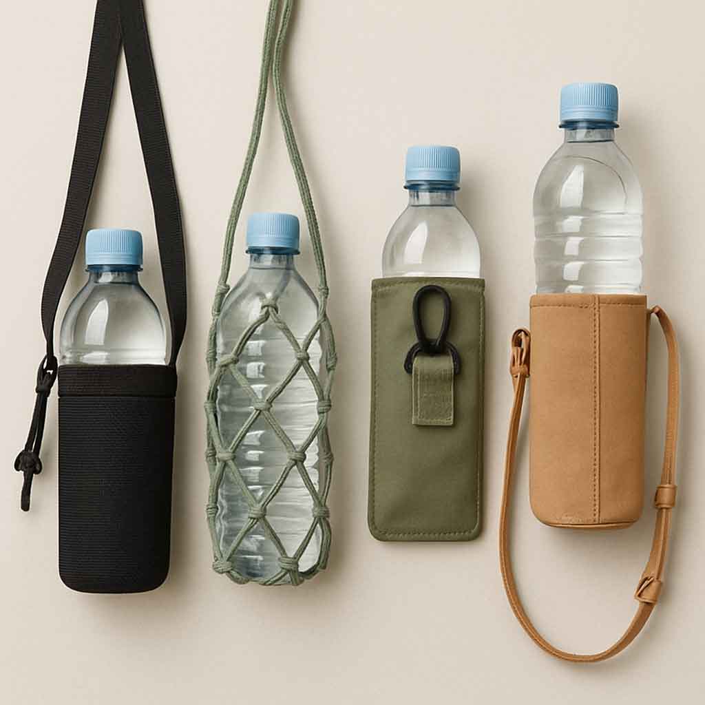 variety of water bottle holders