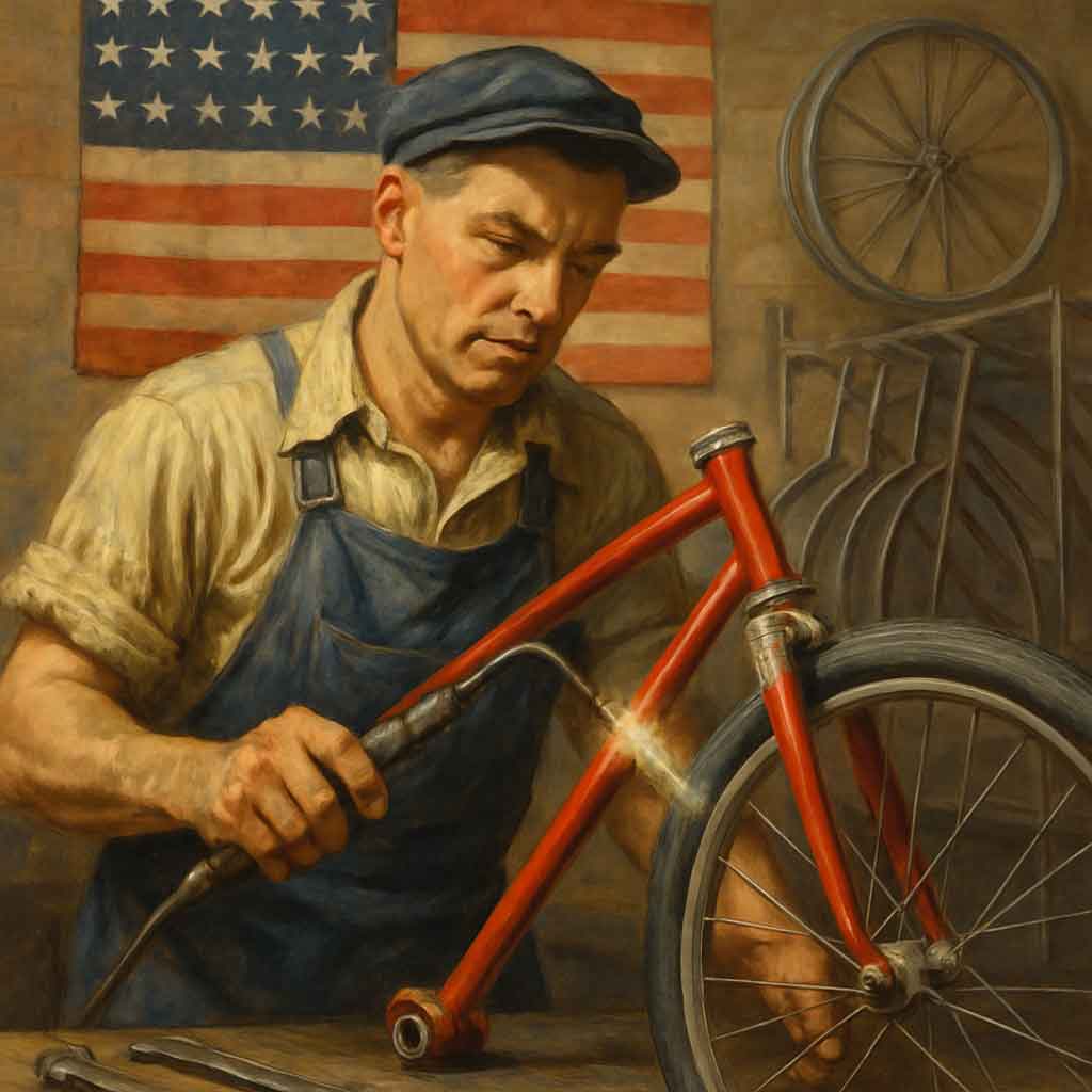 American craftsmanship in bicycle manufacturing