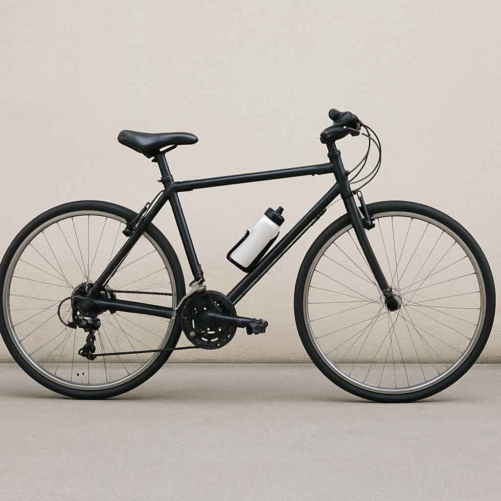 bike with a water bottle holder