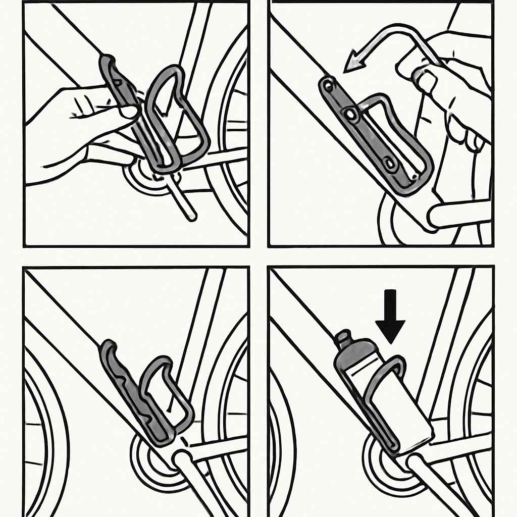 Bike water bottle holder installation guide