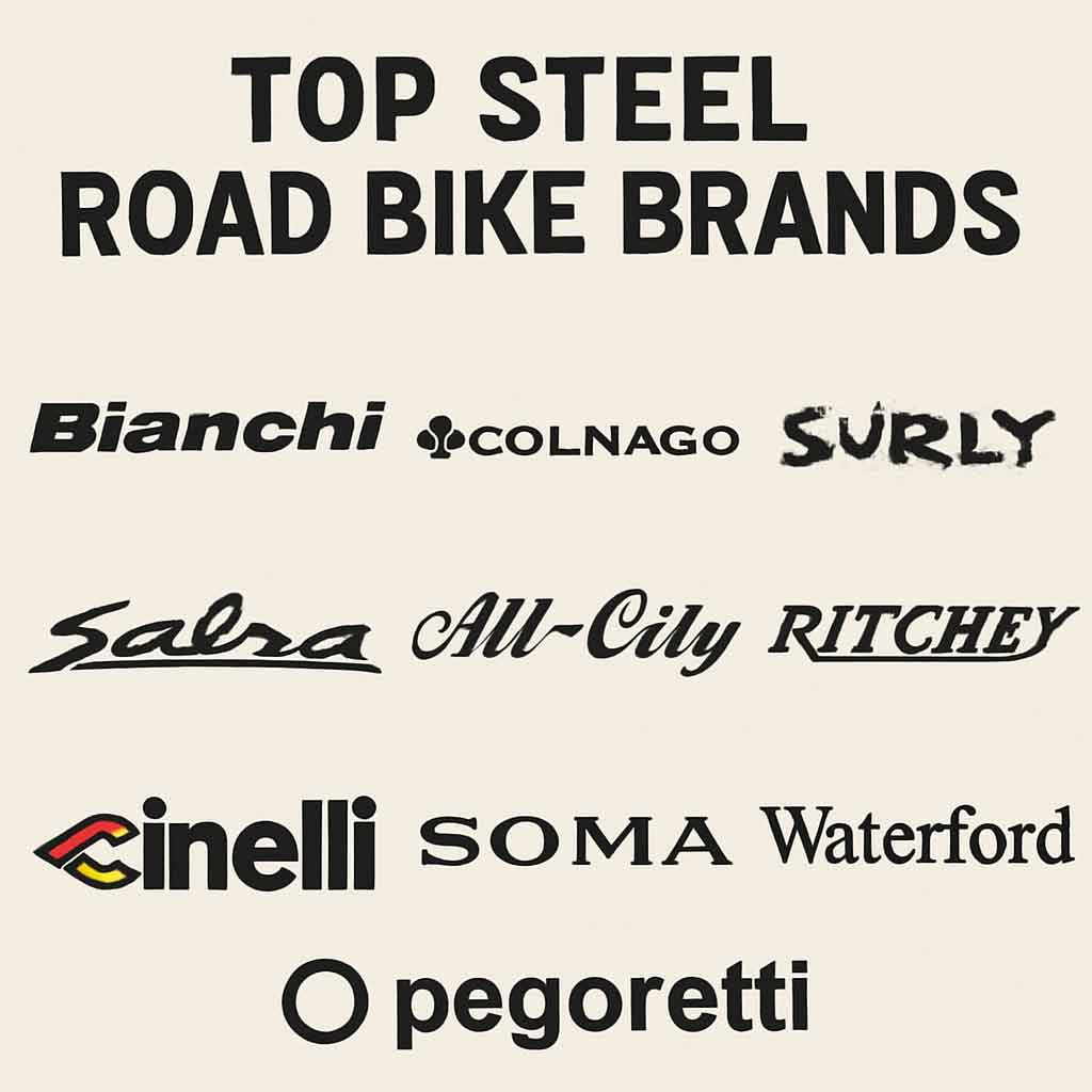 Top steel road bike brands