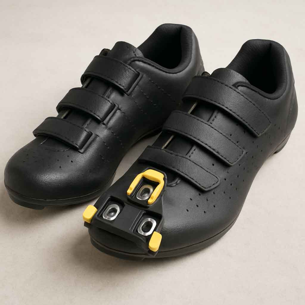 Cycling shoes with cleats