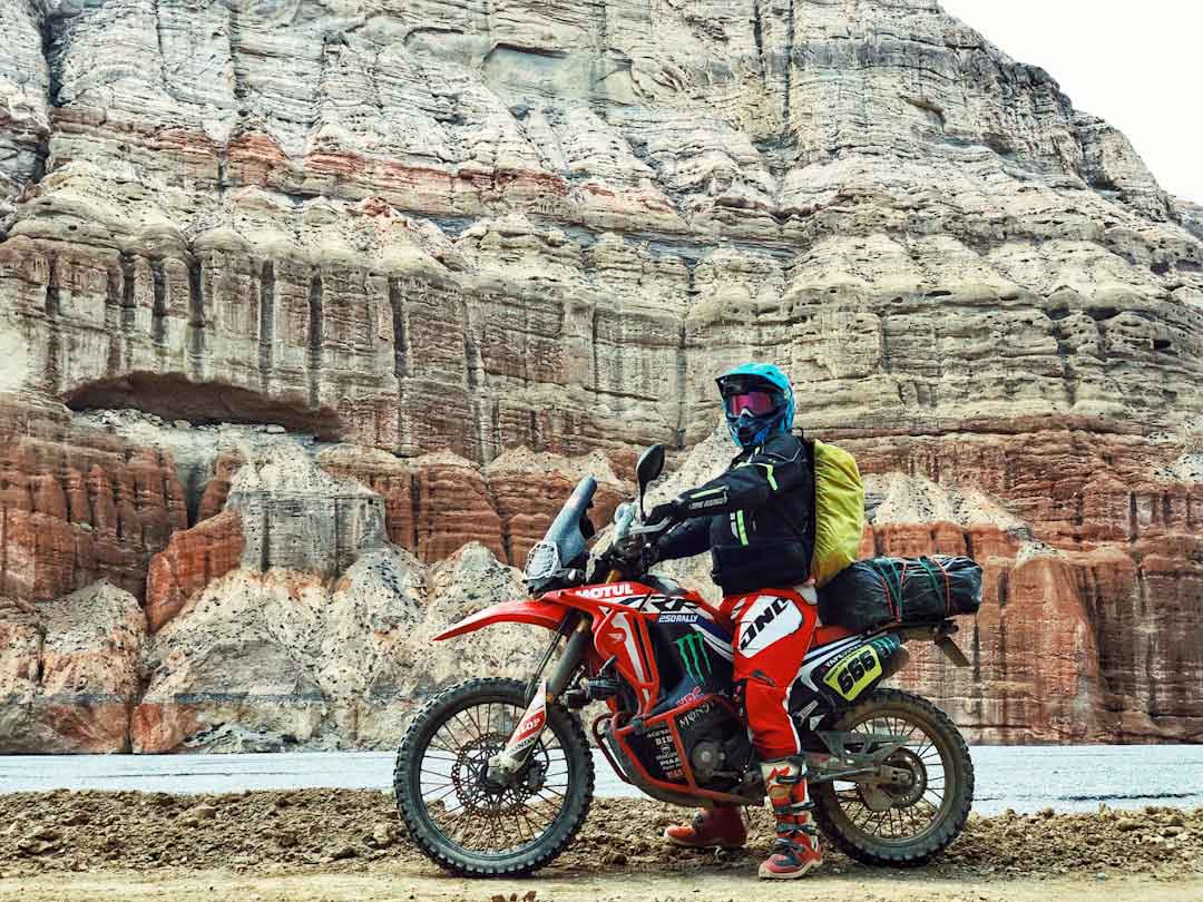 Adventure riders exploring diverse terrains on their motorcycles