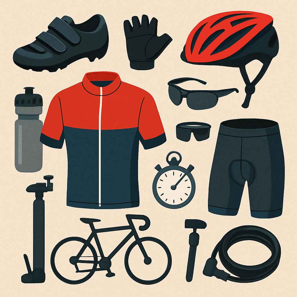 cycling gear and accessories
