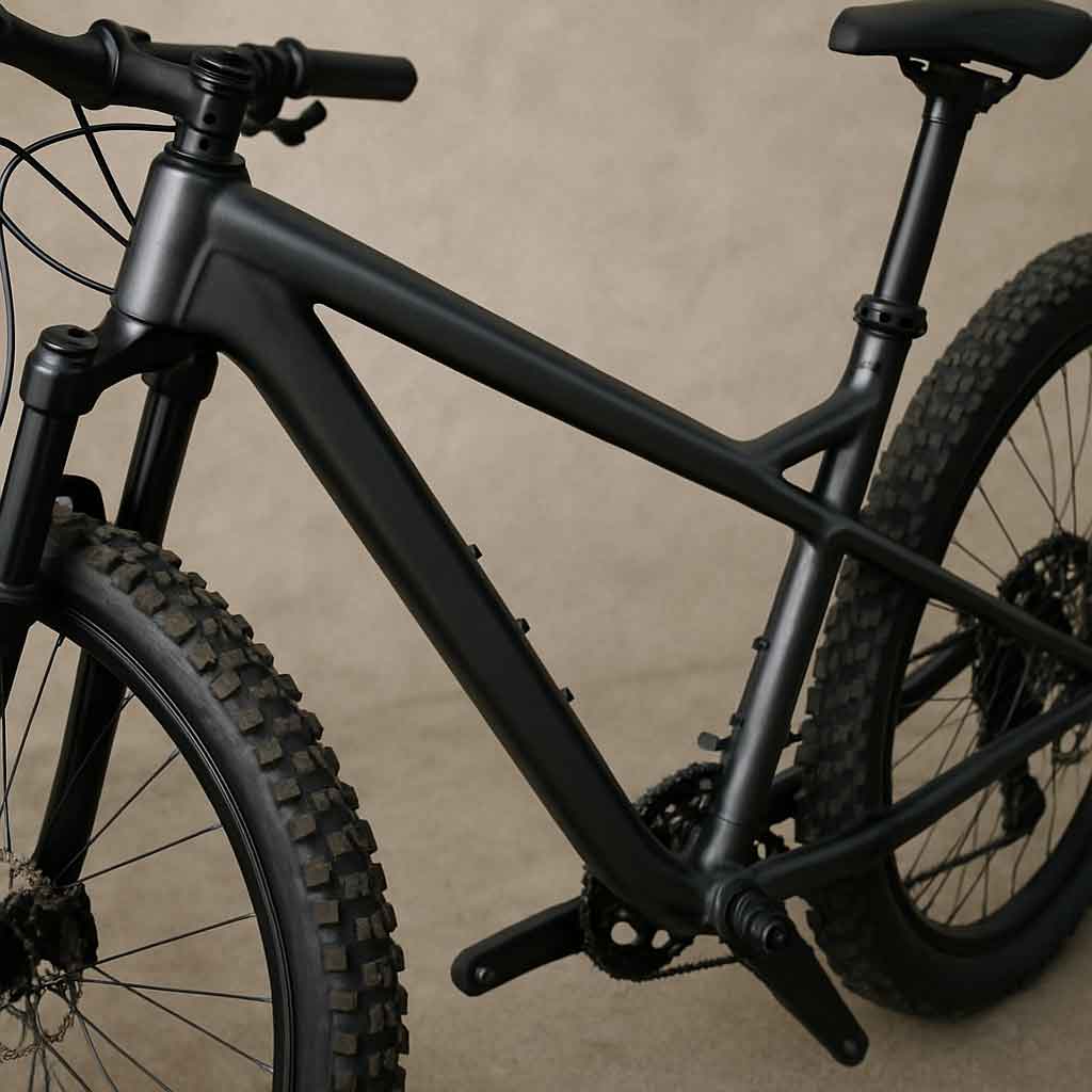 Mountain bike frame close-up