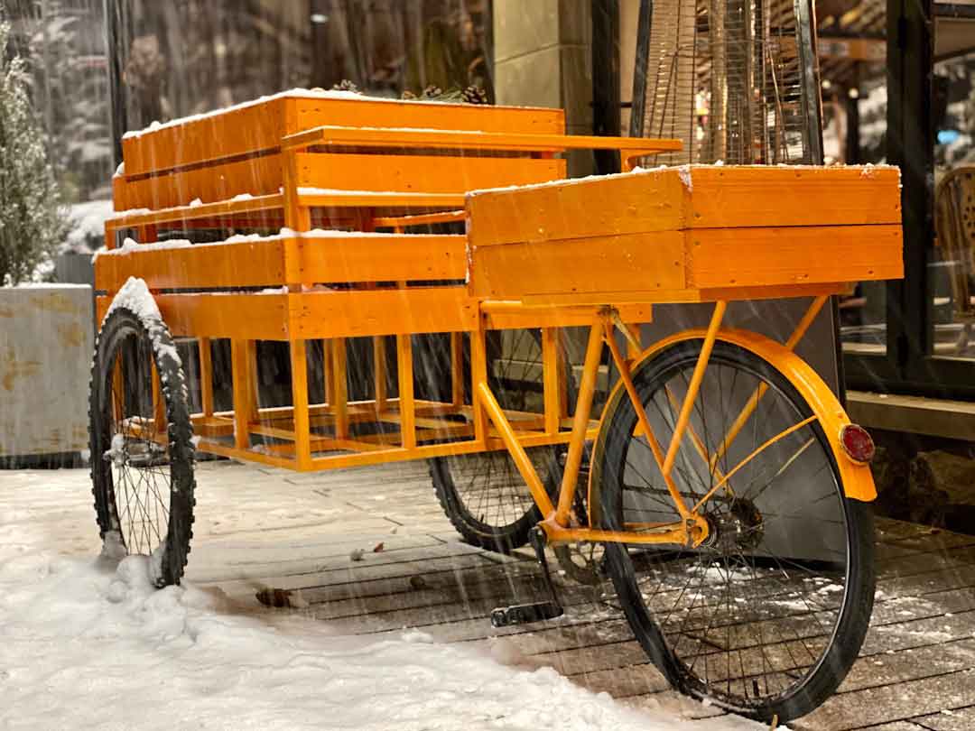 Storing a bicycle for winter