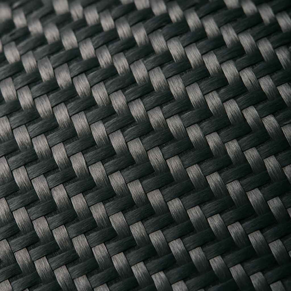 Close-up of carbon fiber weave