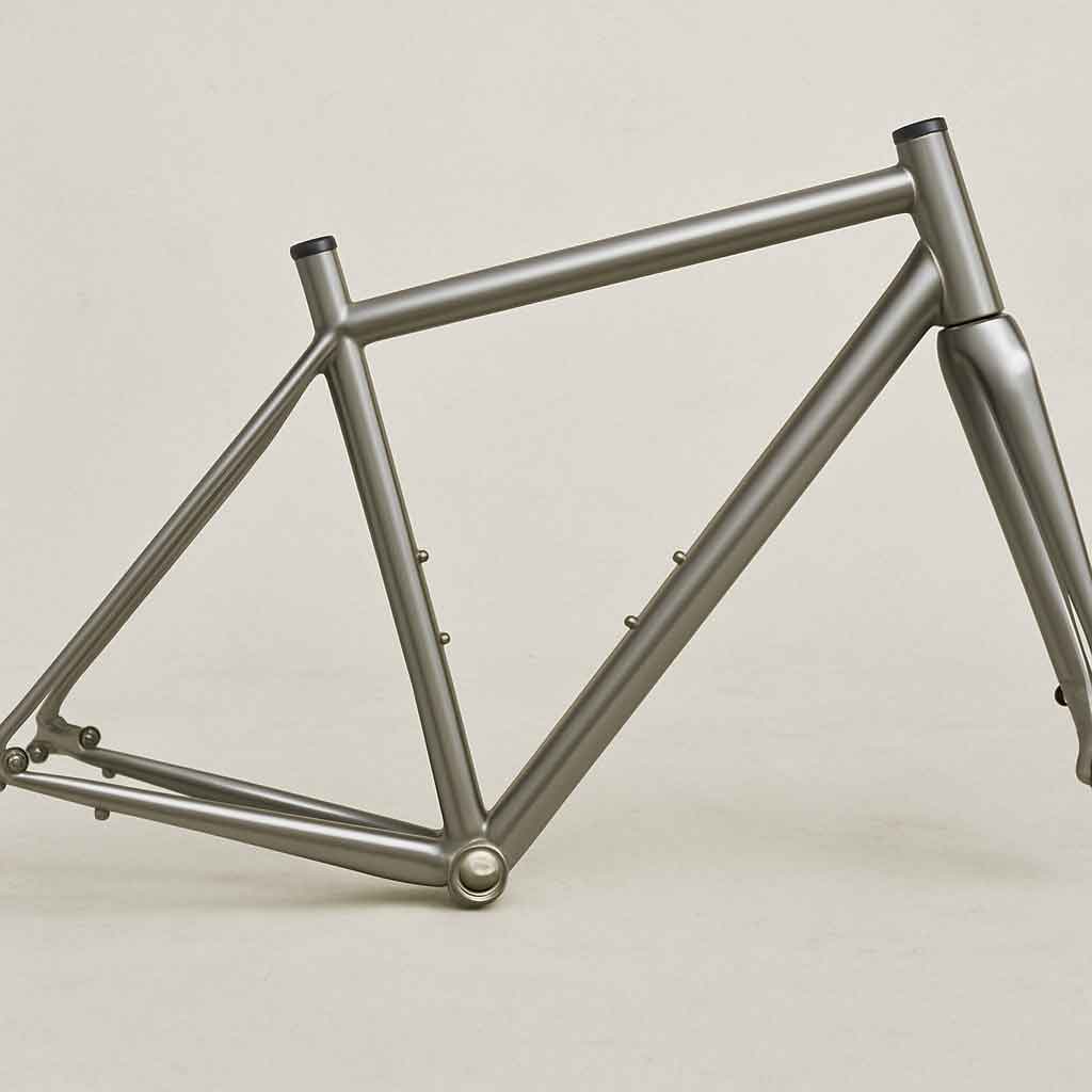 Titanium gravel bike frame