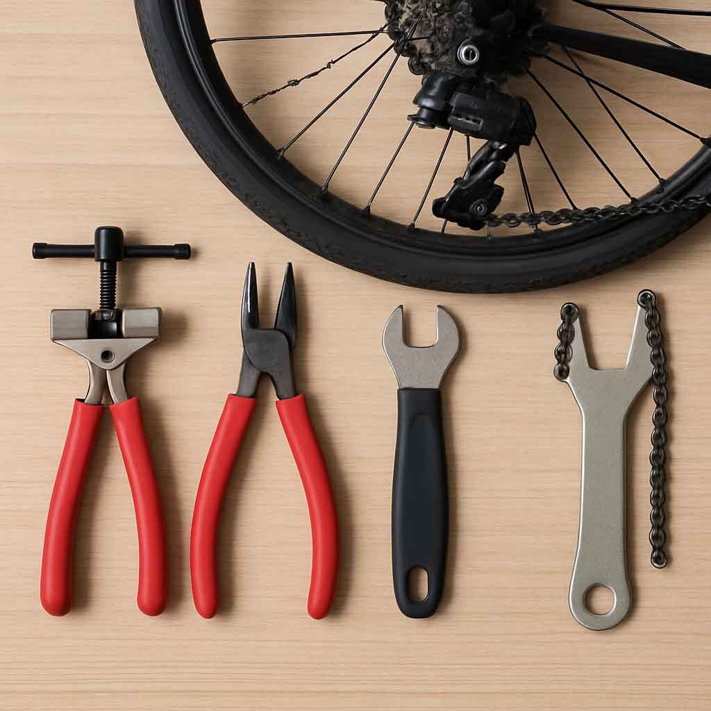 Tools for adjusting bike chain