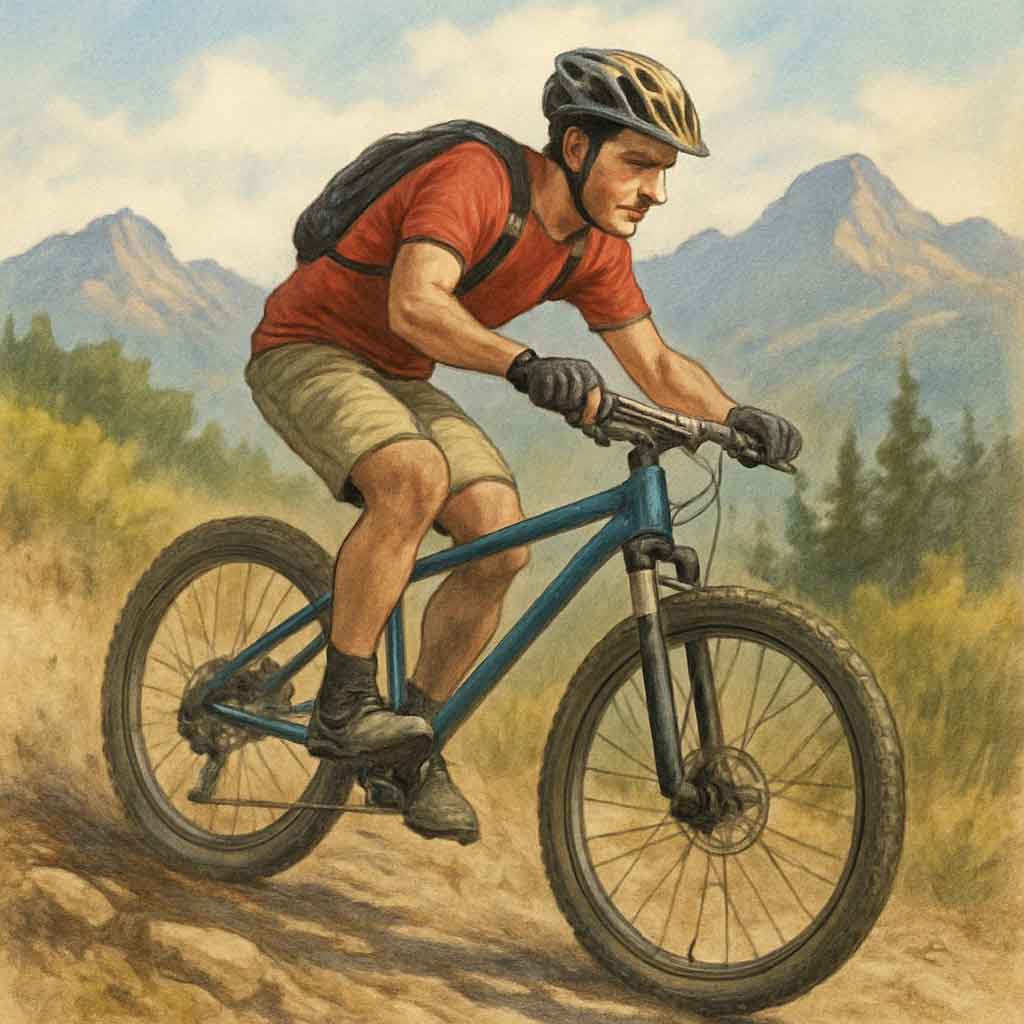 Mountain Biking on a Hardtail