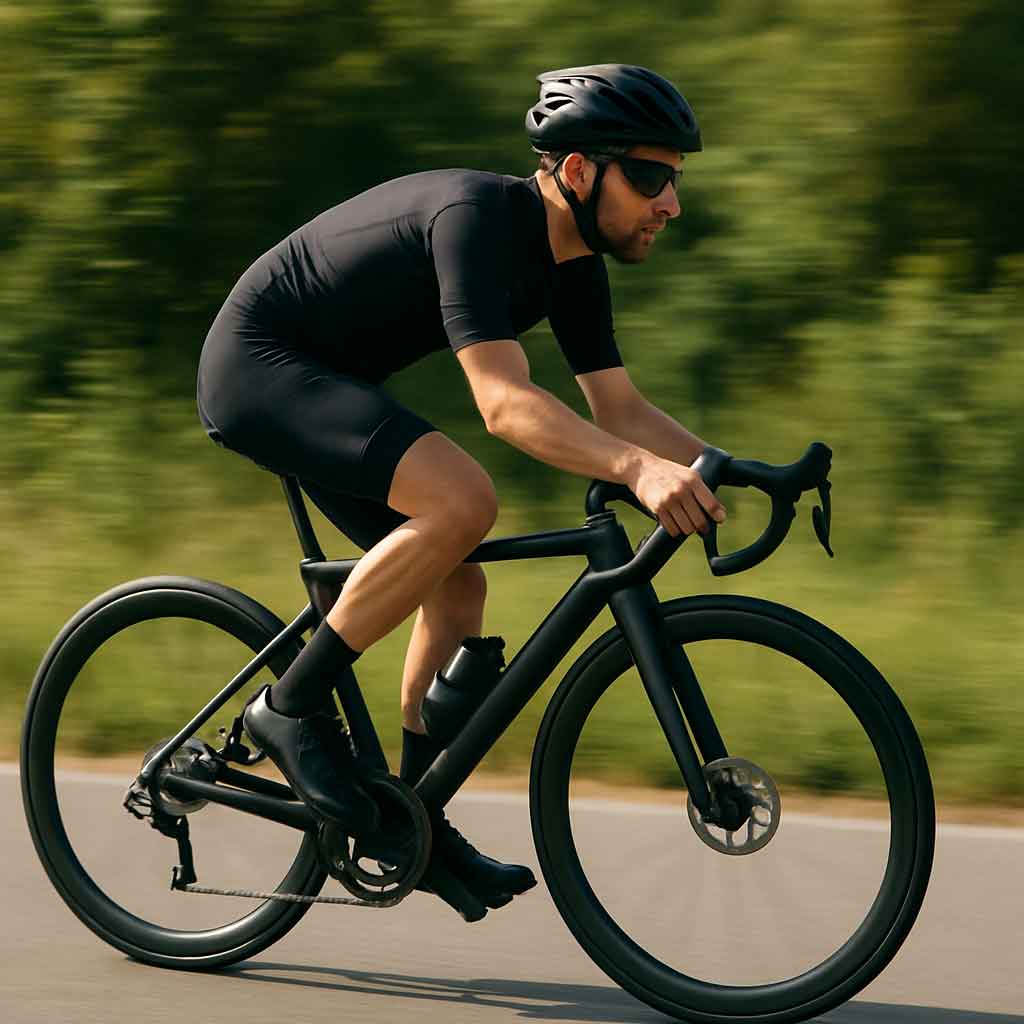 Smooth ride on carbon fiber bicycle