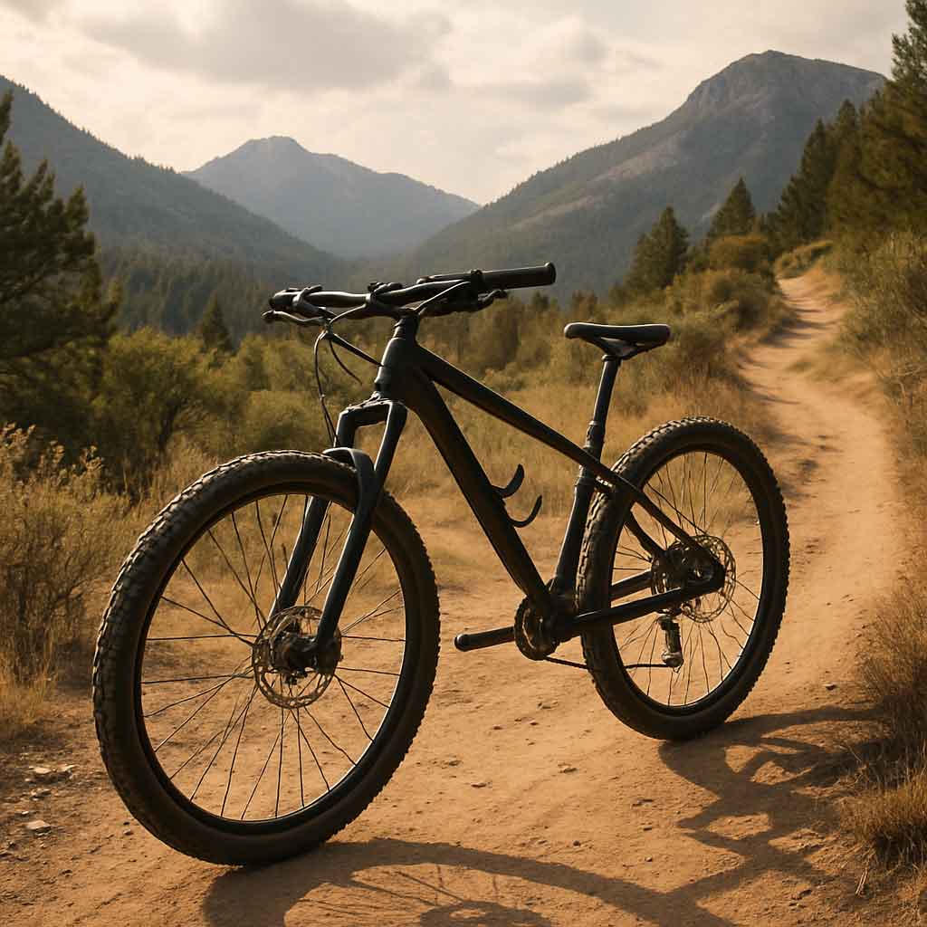 Mountain Bike on a Trail